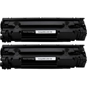 Kompatible Tonerkartuschen Canon 728 – Schwarz, 2er-Pack