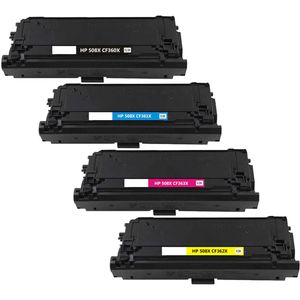 Kompatible Tonerkartuschen HP 508X – hohe Kapazität, 4er-Pack