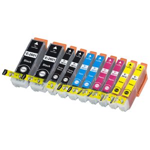 Kompatible Tintenpatronen Epson 26XL – hohe Kapazität, 10er-Pack
