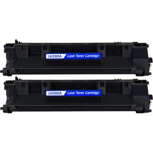Kompatible Tonerkartuschen HP 80A – Schwarz, 2er-Pack (CF280A)