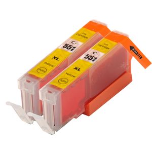 Kompatible Tintenpatronen Canon CLI-551XL – Gelb, hohe Kapazität, 2er-Pack