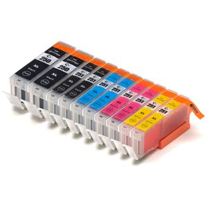 Kompatible Tintenpatronen Canon PGI-550XL & CLI-551XL – hohe Kapazität, 10er-Pack