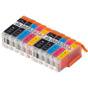 Kompatible Tintenpatronen Canon PGI-570XL & CLI-571XL – hohe Kapazität, 10er-Pack