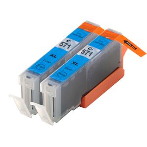 Kompatible Tintenpatronen Canon CLI-571XL – Cyan, hohe Kapazität, 2er-Pack