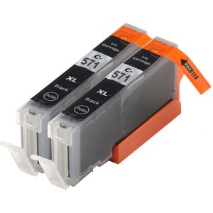 Kompatible Tintenpatronen Canon CLI-571XL – Schwarz, hohe Kapazität, 2er-Pack