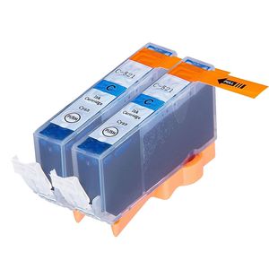Kompatible Tintenpatronen Canon CLI-521C – Cyan, 2er-Pack