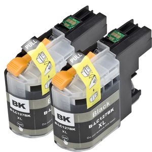 Kompatible Tintenpatronen Brother LC127BK – Schwarz, superhohe Kapazität, 2er-Pack