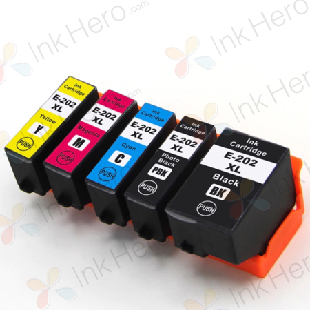 5 stück Epson 202 XL tintenpatronen (Ink Hero)