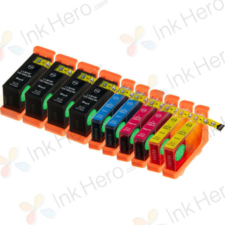 10 stück Lexmark 100 XL tintenpatronen (Ink Hero)